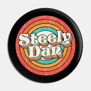 Steely Proud Name - Vintage Grunge Style Pin