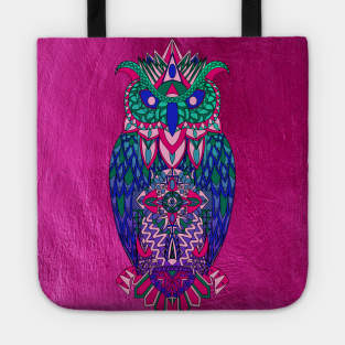 the magical owl in mandala in line art wallpaper ecopop Tote