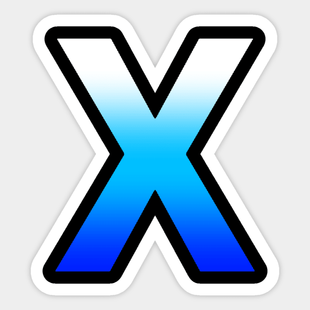 Letter X' Sticker | Spreadshirt