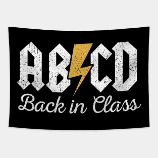 Teachers Rock ABCD Back In Class ABCD Retro Tapestry