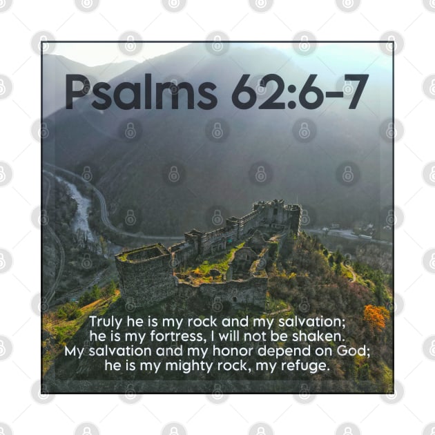 Psalms 62:6-7 by Bible Verses by Deb