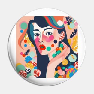 Portrait of a woman Pin