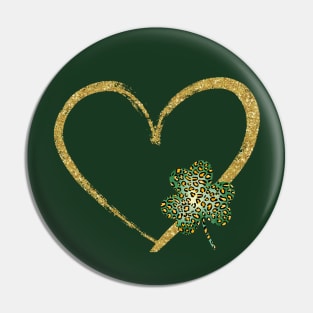 Lucky Heart for St Patrick's Day Pin