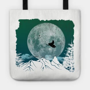 Snowmobile Freestyle - Green Night Tote
