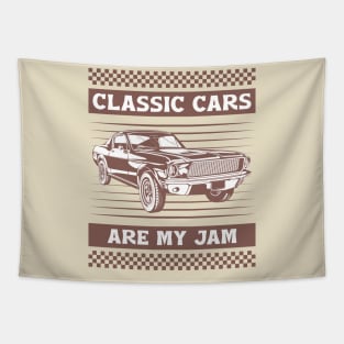 Classic cars are my jam Tapestry