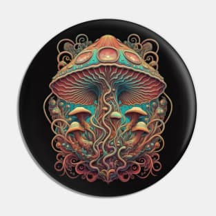 Mushroom Fantasy Design Pin