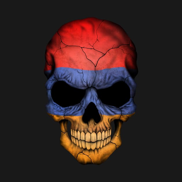 Armenian Flag Skull by jeffbartels