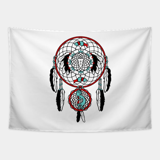 Kokopelli Dreamcatcher Tapestry by Izmet