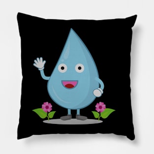 Water Droplets Pillow