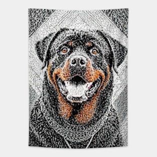 Dog Portrait - Rottweiler Tapestry