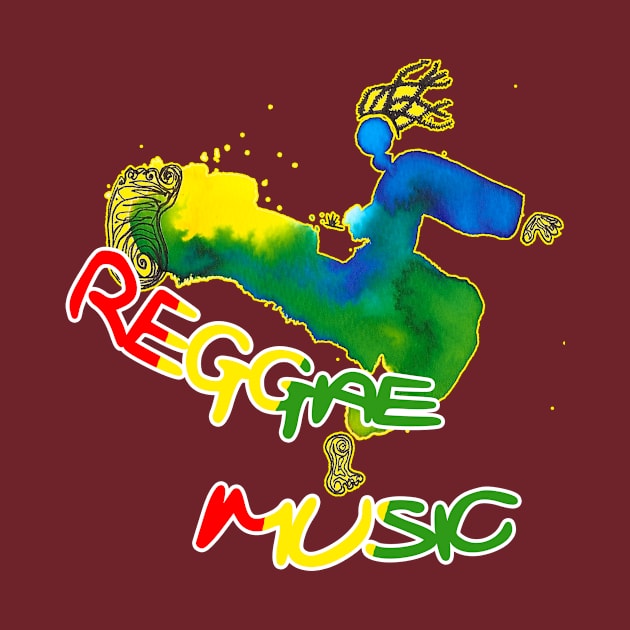 reggae music by fujiart