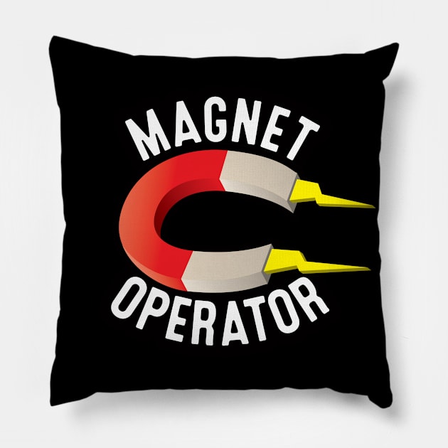 MRI Tech Magnet Operator Pillow by LaughingCoyote