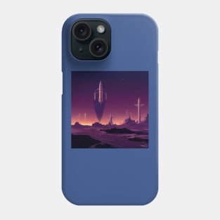 Interplanetary Spaceport Phone Case