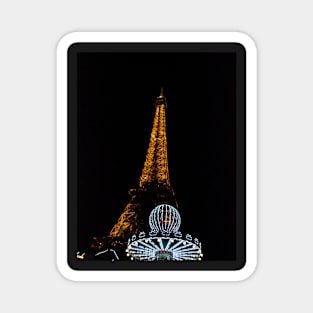 Eiffel Tower and Carousel Magnet