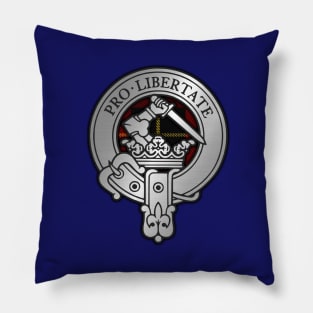 Clan Wallace Crest & Tartan Pillow