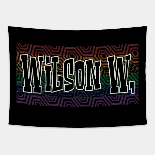 LGBTQ PATTERN AMERICA WILSON Tapestry by Zodiac BeMac