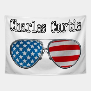 AMERICA PILOT GLASSES CHARLES CURTIS Tapestry