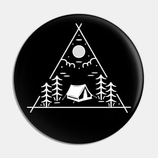 Camping In The Woods Pin