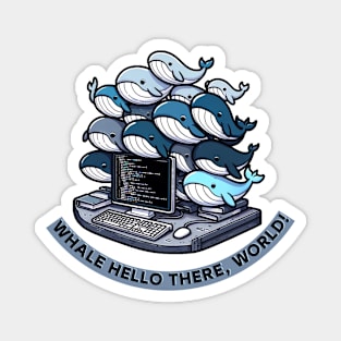 Whale Stack: The Programmer's Hello World Collection Magnet