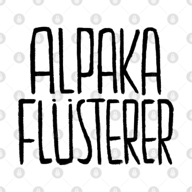 Alpaka und Lama, Alpakaflüsterer by badlydrawnbabe