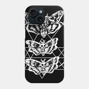 Death Moth Sacred Geometry Witchy Punk Goth Phone Case