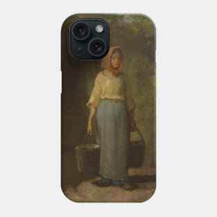 Peasant Girl Returning From The Well by Jean-Francois Millet Phone Case