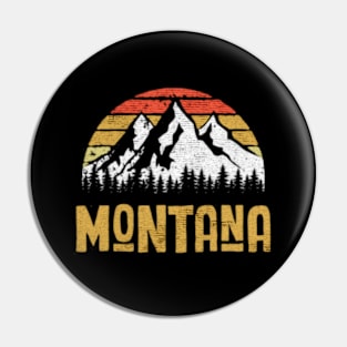 Montana mountain adventure Pin