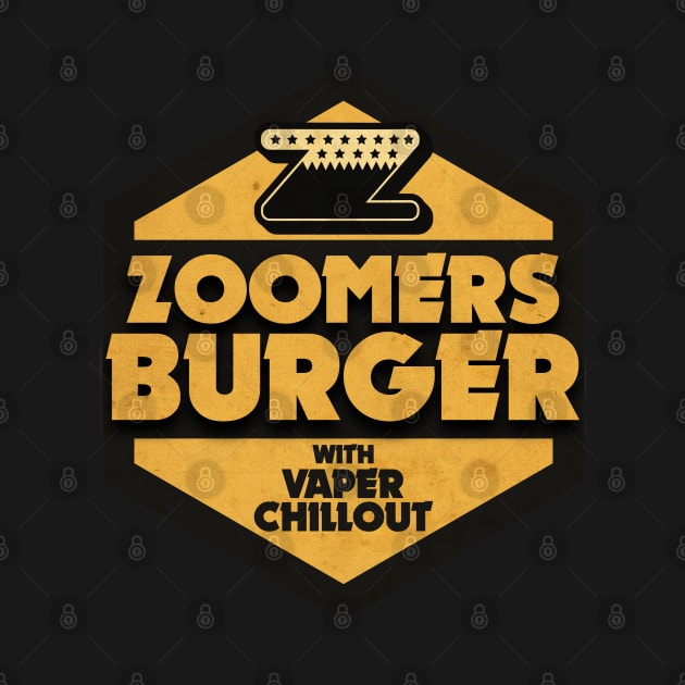 Zoomers Burger Vintage Deluxe by CTShirts