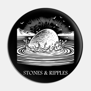 Stones & Ripples Stone Skipping Skimming Pin