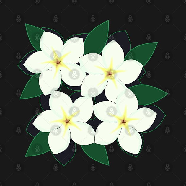 plumeria-flowers-frangipani-floral-aloha-shirtyshirto-09 by Shirty.Shirto