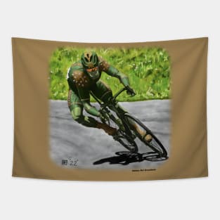 Orcs Cycling Race Competition Realistic Art Tapestry