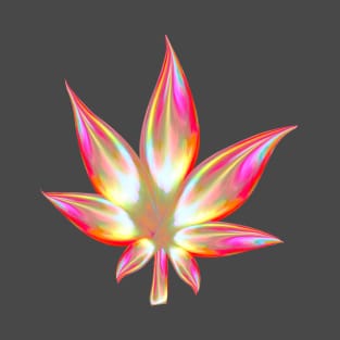 Rosy Iridescent Cannabis T-Shirt