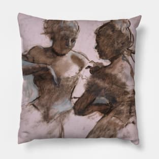 Two Dancers by Edgar Degas Pillow