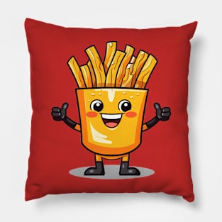 Cute French Fries T-Shirt Pillow