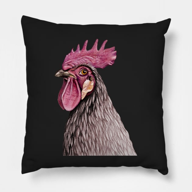 Rooster Pillow by Anna H