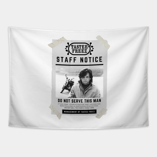 Tastee Freez Notice - Mellencamp Tapestry by Simontology