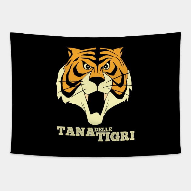 Tana delle Tigri, UOMO TIGRE - Tiger man Tapestry by SALENTOmadness