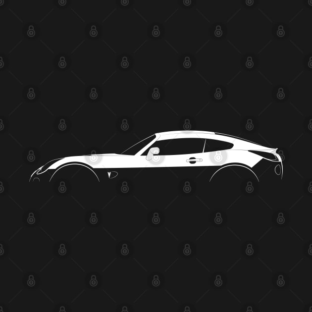 Pontiac Solstice GXP Coupe Silhouette by Car-Silhouettes