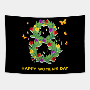 Happy Women's Day Cute 8TH March Tapestry