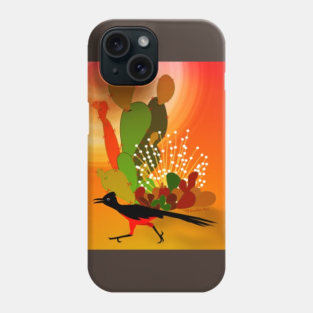 Roadrunner Sunrise Phone Case by 2HivelysArt