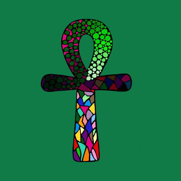 Colorful Ankh by Syymbols