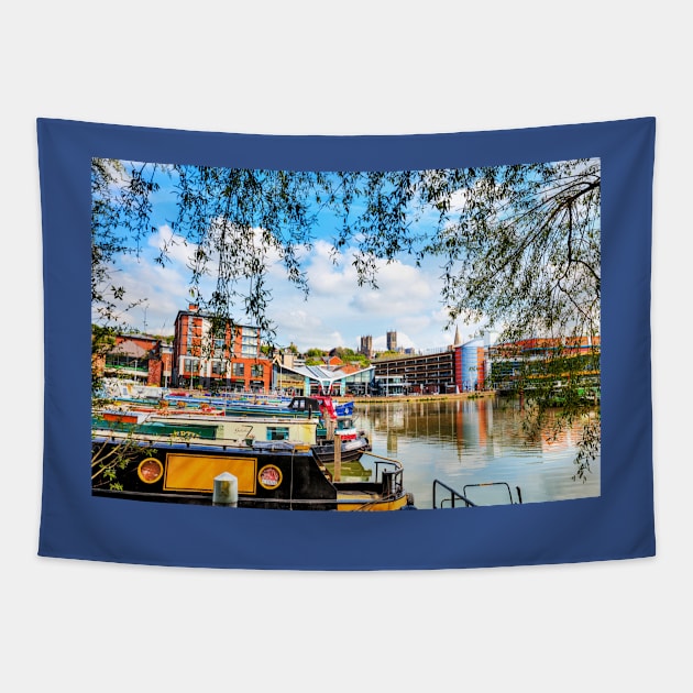 Brayford Waterfront Lincoln Tapestry by tommysphotos