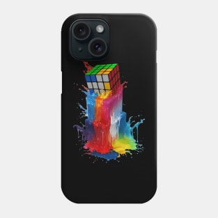 Melting Rubiks Cube Phone Case