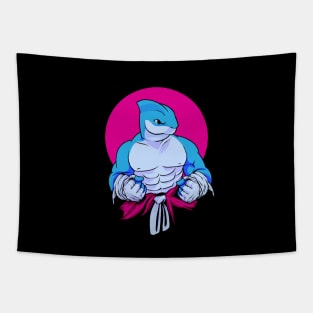 Shark Mixed Martial Arts Fighter Tapestry