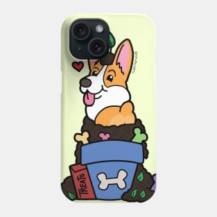 Flower Pot Full of Treats plus Corgi Phone Case