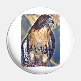 Red-Tailed Hawk Pin