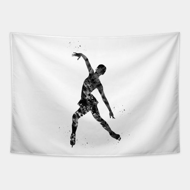 Ice Skater Tapestry by erzebeth