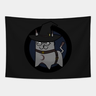 Cute Wizard Cat | Kitten | Kitty Cartoon Tapestry