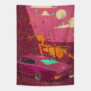 RAINY STREETS Tapestry