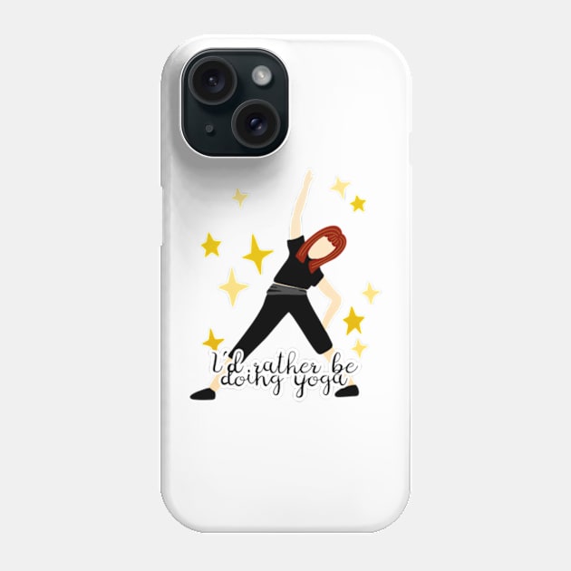 Yoga Phone Case by Kelly Louise Art